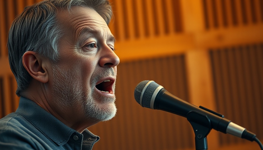 Middle-aged man speaking into a mic about medspa marketing strategies.