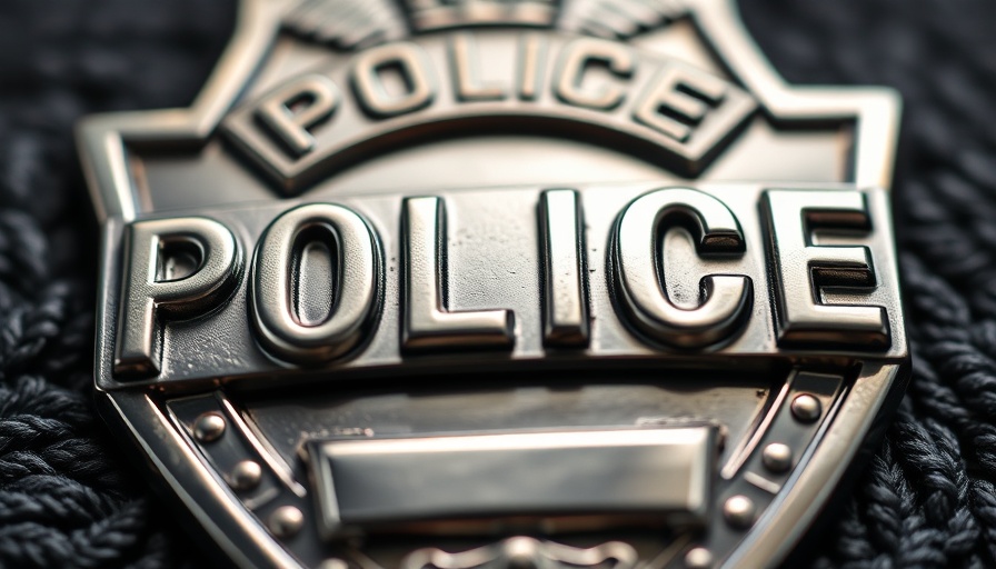 Close-up of polished police badge emphasizing ethical policing.