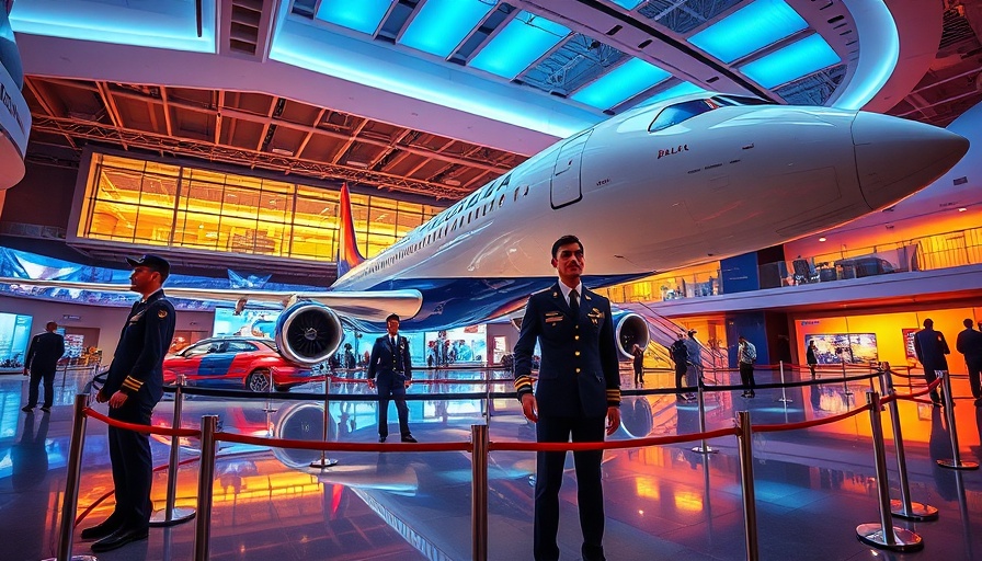 Delta Air Lines success displayed in aviation museum exhibit.