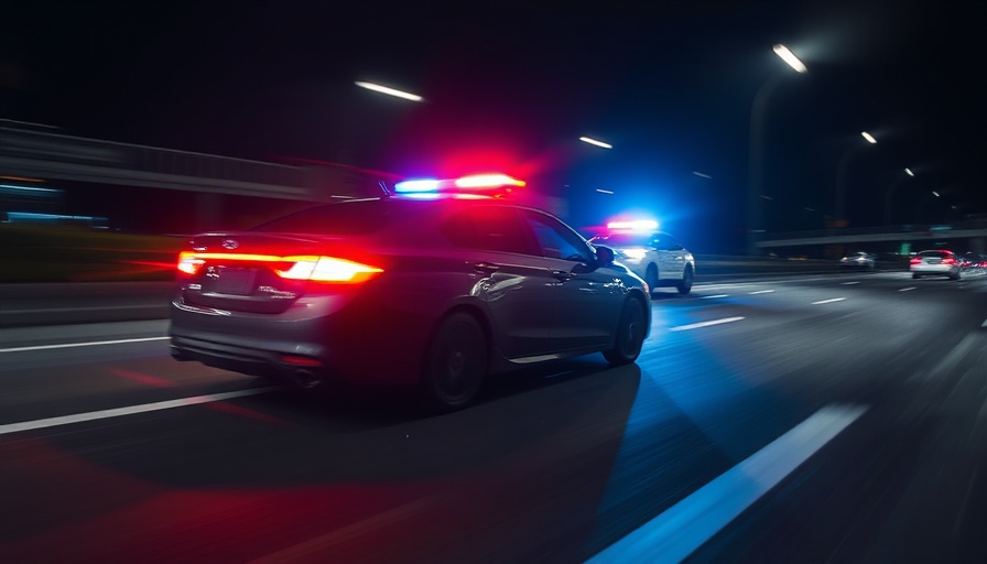 Police news: Blurred chase with speeding car at night