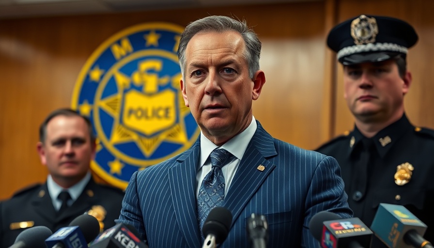 Serious press conference on revolving door of repeat offenders