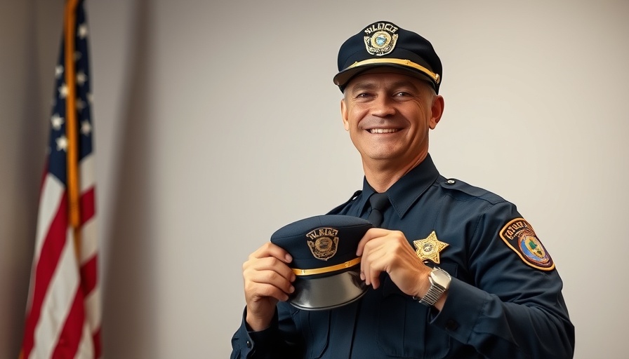 February 2025 Officer of the Month Police Safety award presentation.