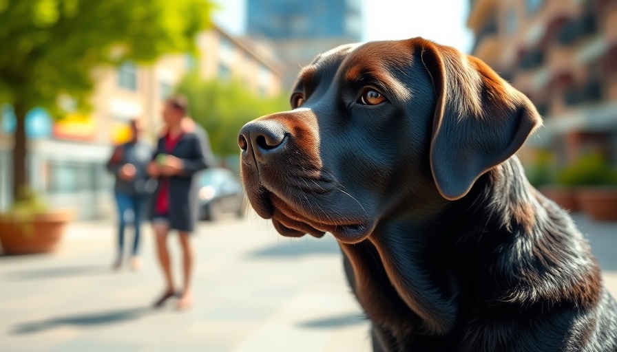 Attentive Labrador Retriever outdoors, related to precise nutrition for veterinary practices.