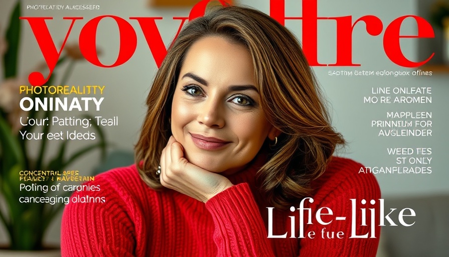 Vibrant magazine cover of a woman in a red sweater resting, showcasing advancements in AI and military strategy.