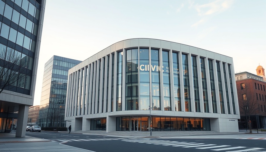 Civic building exterior, relevant to Overtime Fraud Whistleblower Lawsuit.