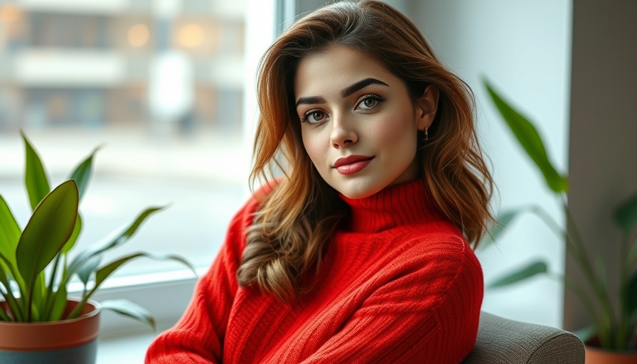Magazine cover featuring a young woman in a red sweater, representing innovation.