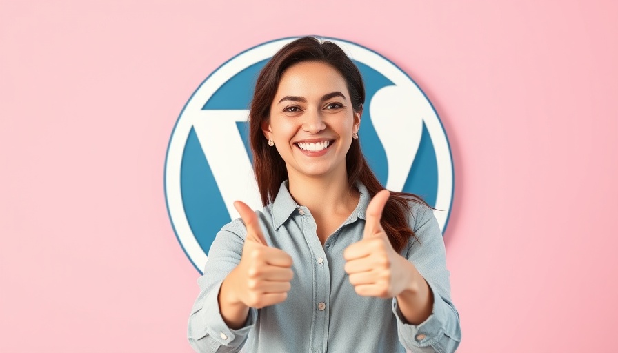 A smiling woman gives thumbs up near a WordPress logo, promoting Kinsta Automatic Updates for WordPress.