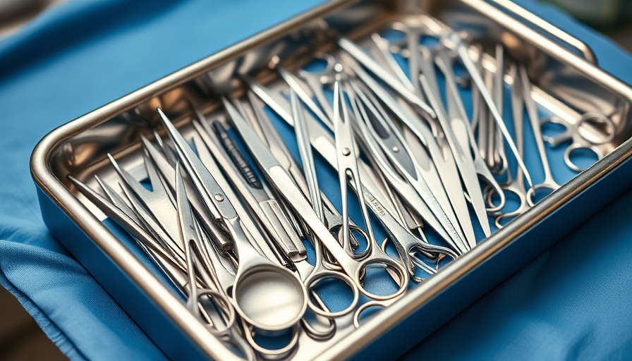 Surgical instruments selection in a veterinary practice setting.