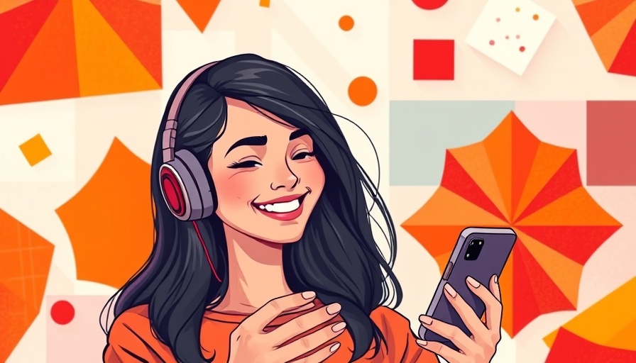 Cultural Marketing for MedSpas: Engaging digital art with smiling woman.