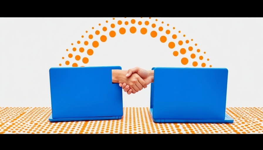 Digital handshake illustrating local business partnerships MedSpa