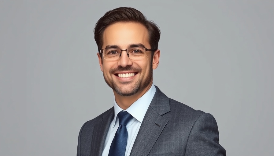 Smiling professional man in a suit, establishing a stable sales pipeline.