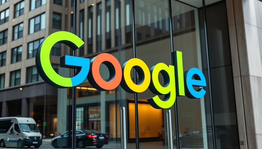 Google EEA Structured Data Carousels: Google logo on glass building entrance