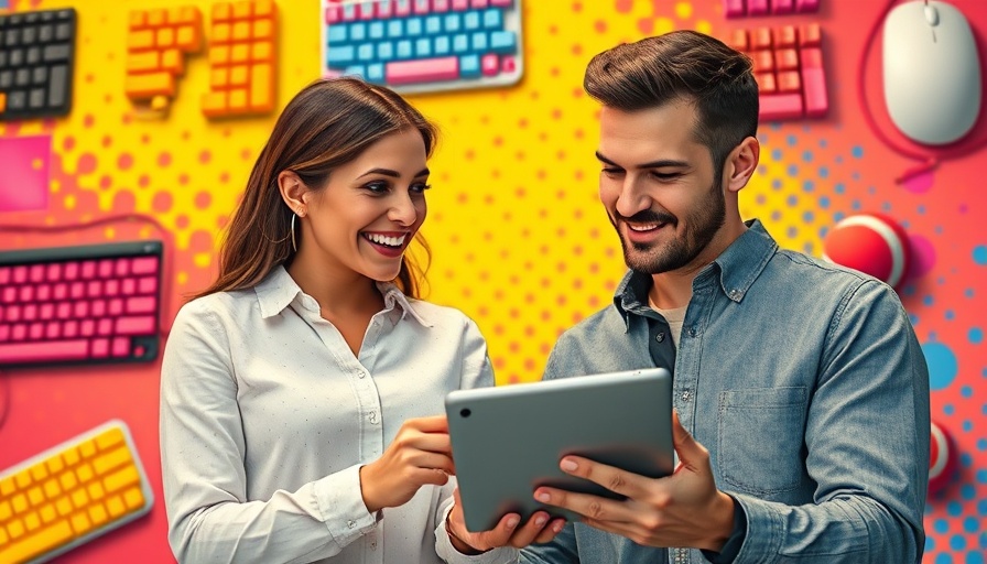 Collaboration with AI tools for branding in a vibrant setting.