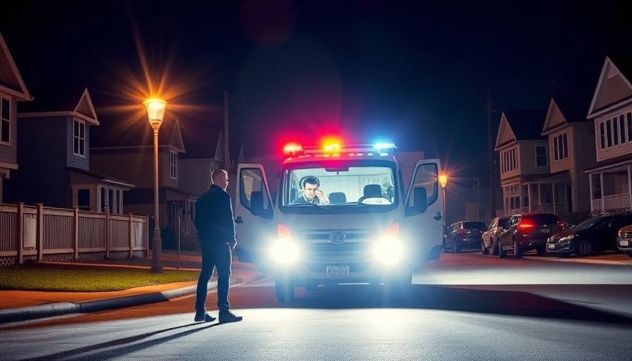 Police use of force scenario at night with open truck and person on street.