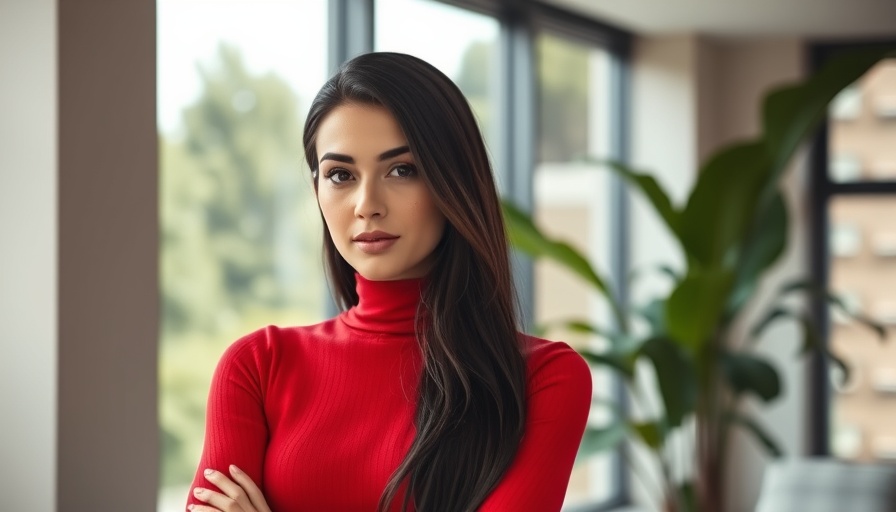 Stylish woman on magazine cover, modern interior, natural light