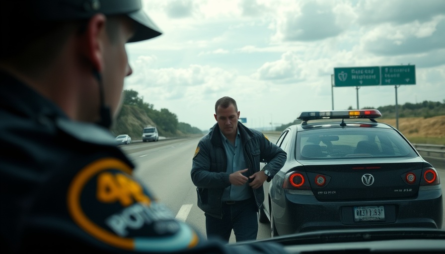 Highway police encounter highlighting officer safety.