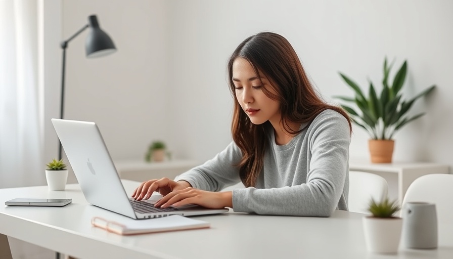 Scheduling Facebook posts for medspa in a modern office setting.