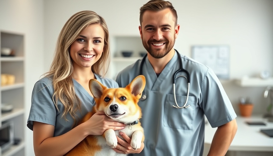 Young woman with dog consulting veterinarian in clinic, clients can’t see their favorite doctors.