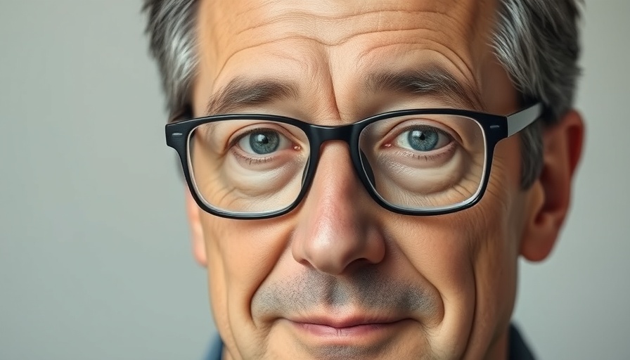 Portrait of a middle-aged man with glasses and neutral expression.
