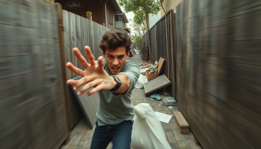 Blurred alley scene highlighting police officer safety considerations.