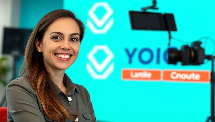 Smiling woman during video interview on pet cannabis exposure.
