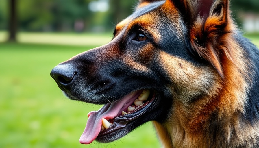 Barking German Shepherd illustrating dog behavior problems in the US.