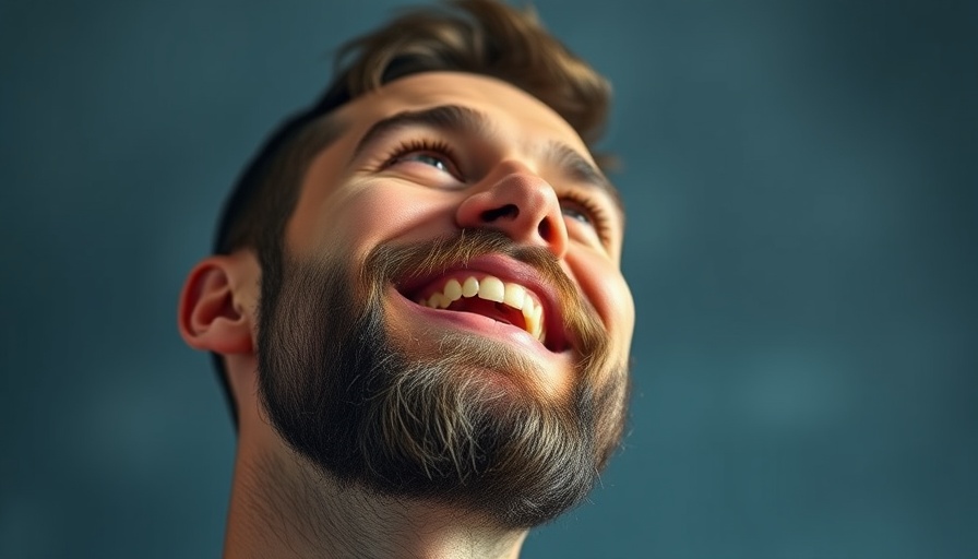 Smiling man looking up, Rivian AI board member inspiration