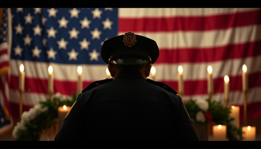 Memorial image honoring police officer safety and sacrifice.