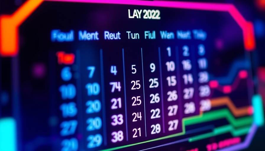 Digital calendar artwork for medspa marketing.