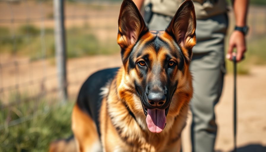 Texas K-9 team with alert German Shepherd for border security