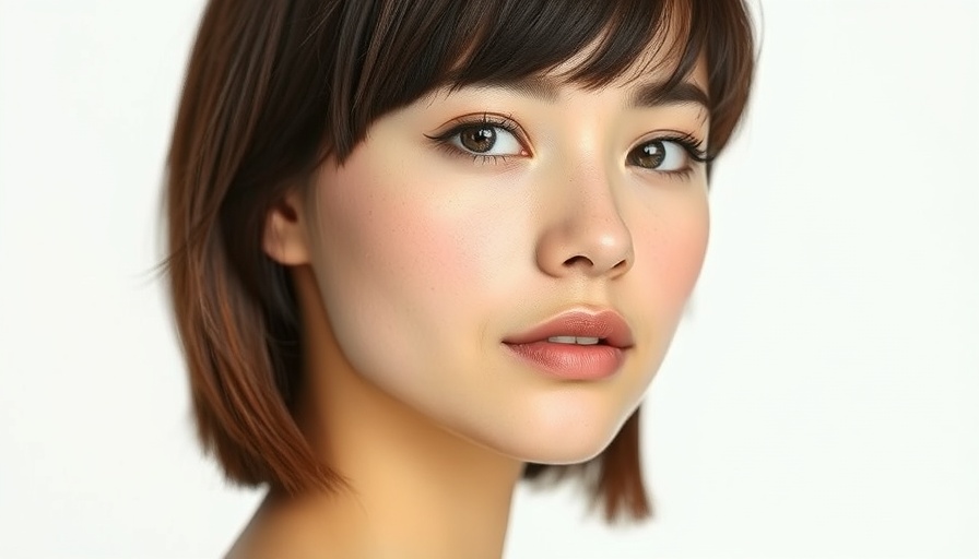 Portrait of a young woman with short hair, neutral expression.