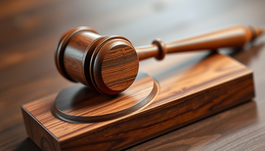Judge's gavel symbolizing police misconduct and accountability.
