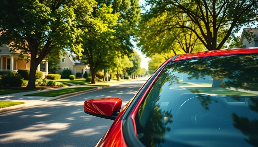 Street race incident involving young drivers in red sedan.