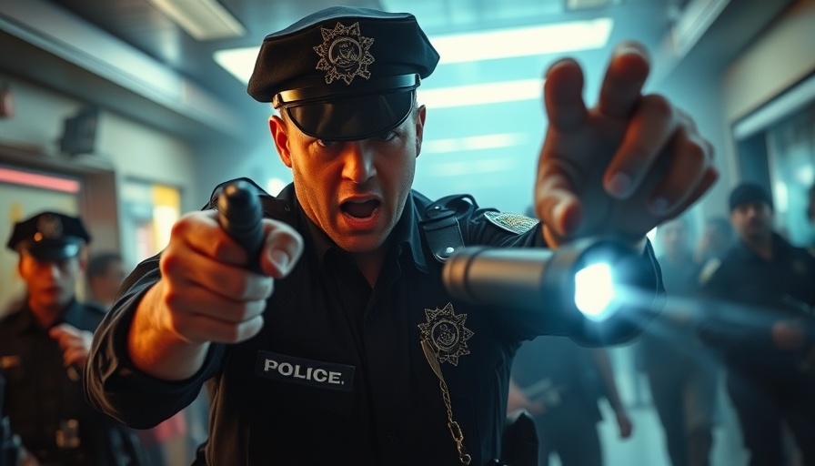 Police use of force captured on body camera during a dynamic incident.
