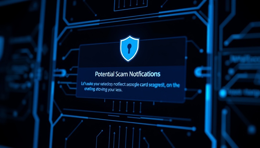 Futuristic Google security interface highlighting scam protection.