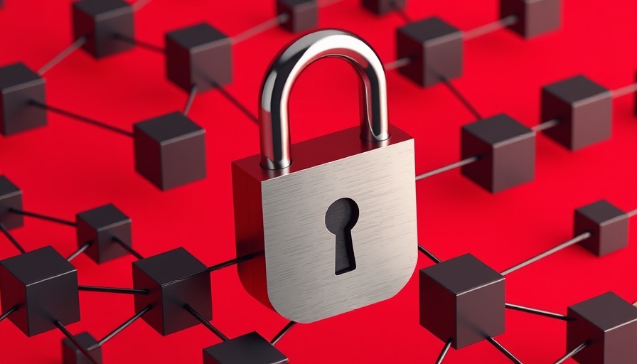 Insider Threat Risk in AI: Secure network depicted by padlock and cubes.