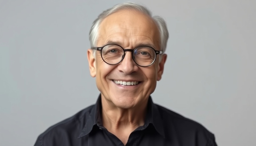 Friendly older man smiling, enhancing team dynamics theme.