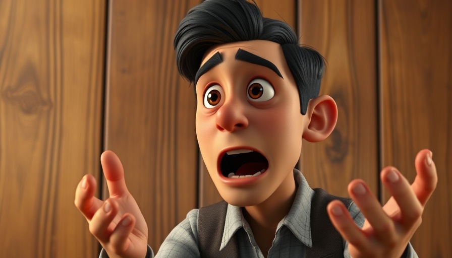 Passionate animated character speaking for medspa marketing concept