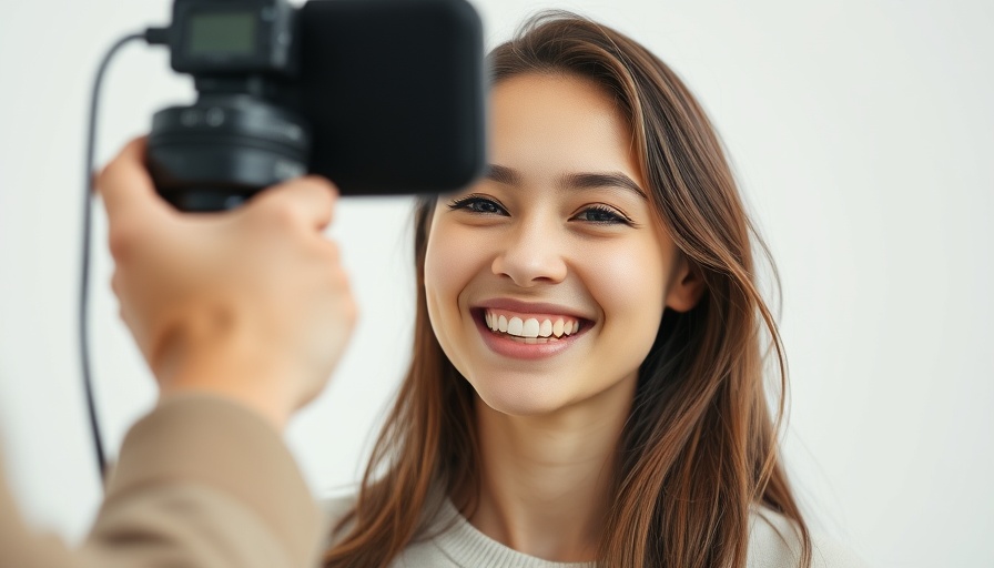 TikTok algorithm insights for MedSpas, woman recorded on smartphone.