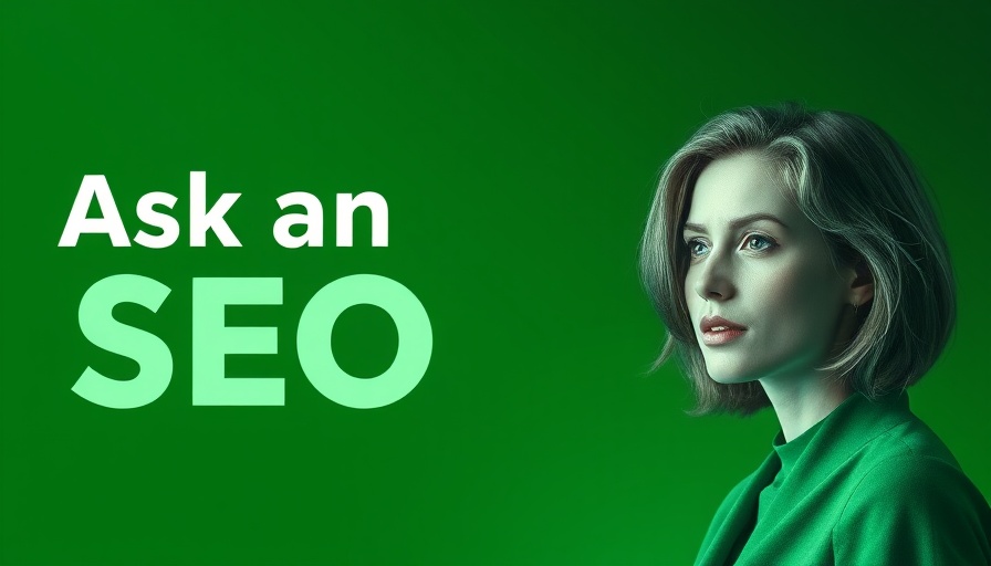 Modern digital marketing concept promoting SEO advice.