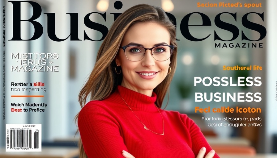 Business magazine cover showcasing female founder, related to custom gene editing technology.