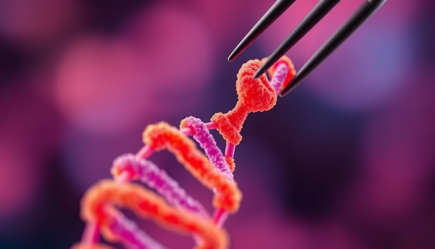 Custom gene editing illustration with DNA strand.