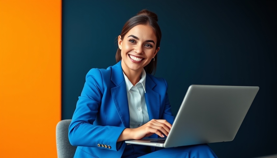 Young woman engaging with high ROI landing pages on laptop