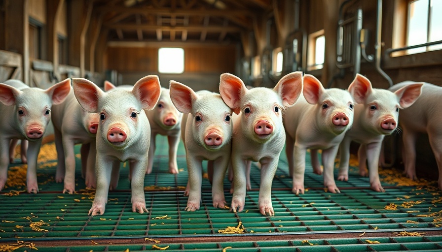 Piglets in barn representing FDA gene-editing technology.