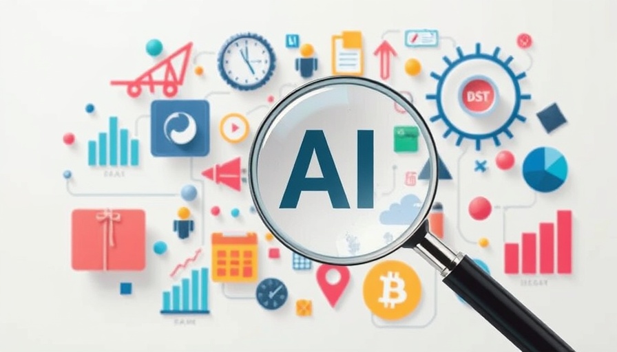 Abstract AI-driven board dynamics with business symbols, AI-Crafted Board of Directors.