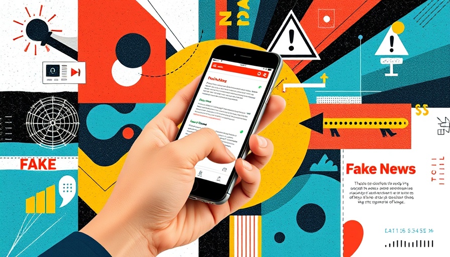 Misinformation in veterinary care concept with smartphone and fake news icons.