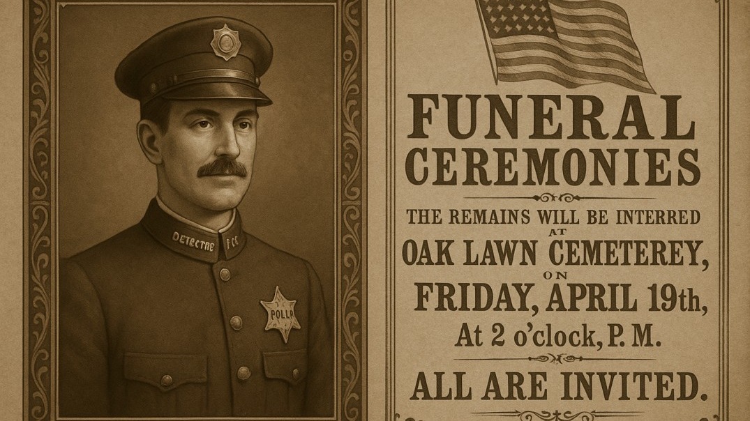 Vintage sepia photo of an NYPD detective, showcasing law enforcement legacy and accountability.