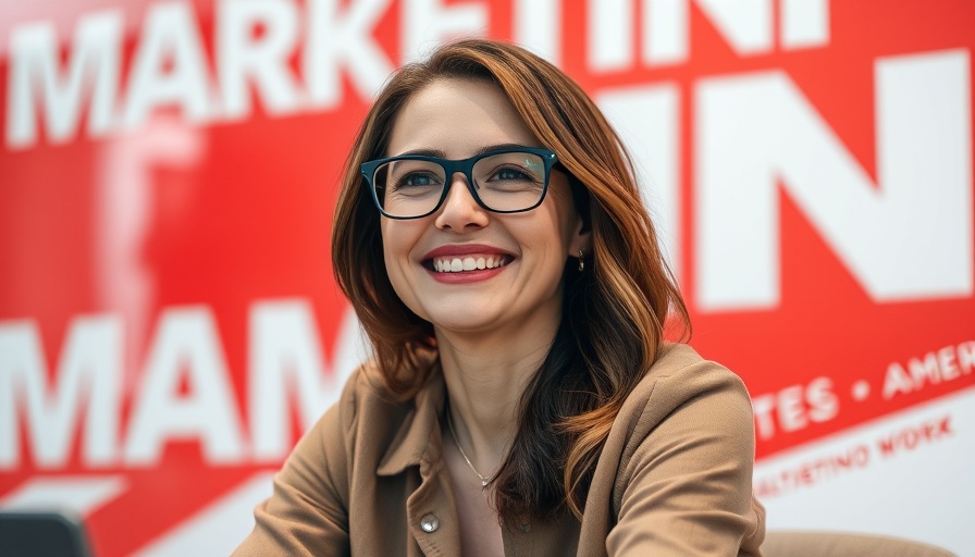Turn power users into creators with smiling woman in marketing design.