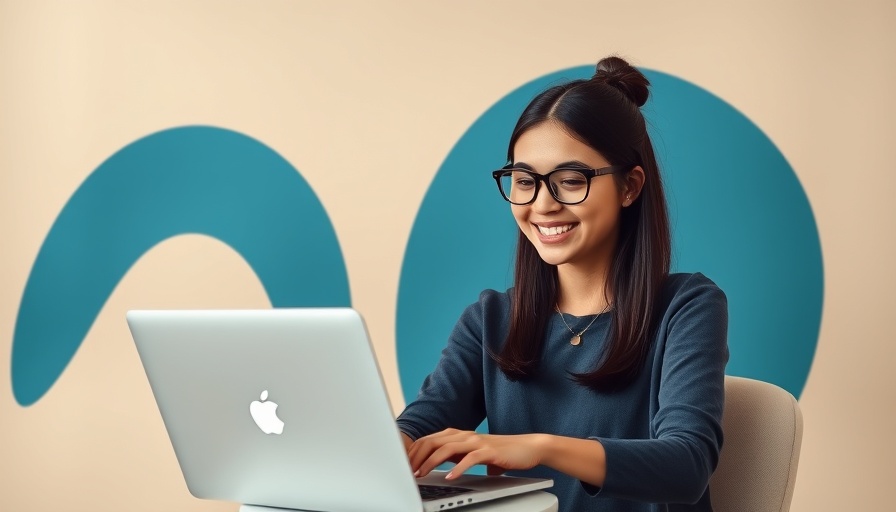 Young woman exploring online advertising strategies for MedSpas in a modern digital setting.