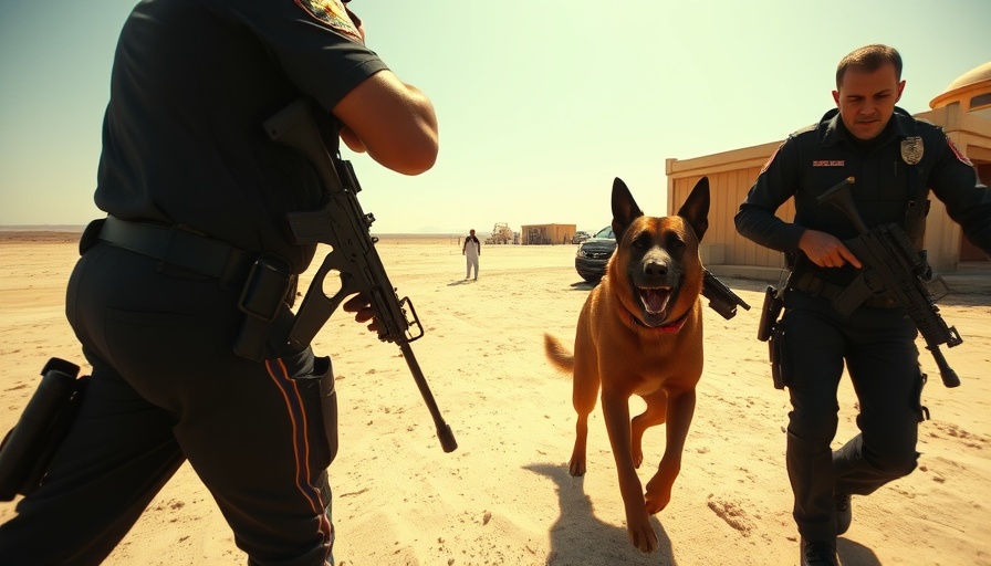Police body cam footage shows use of force involving K9.